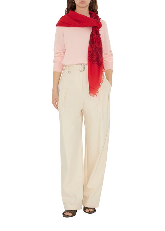 Wide EKD Wool Scarf, , hi-res