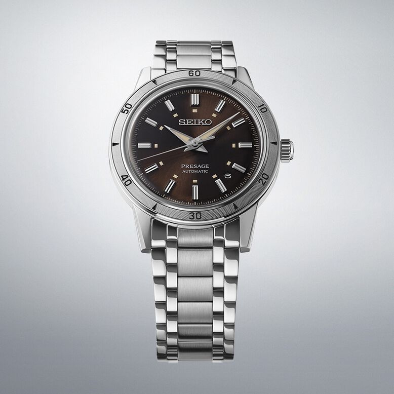 Presage Style 60&#39;s &#39;Elegant Yet Rugged&#39; 39.5mm Mens Watch Brown, , hi-res