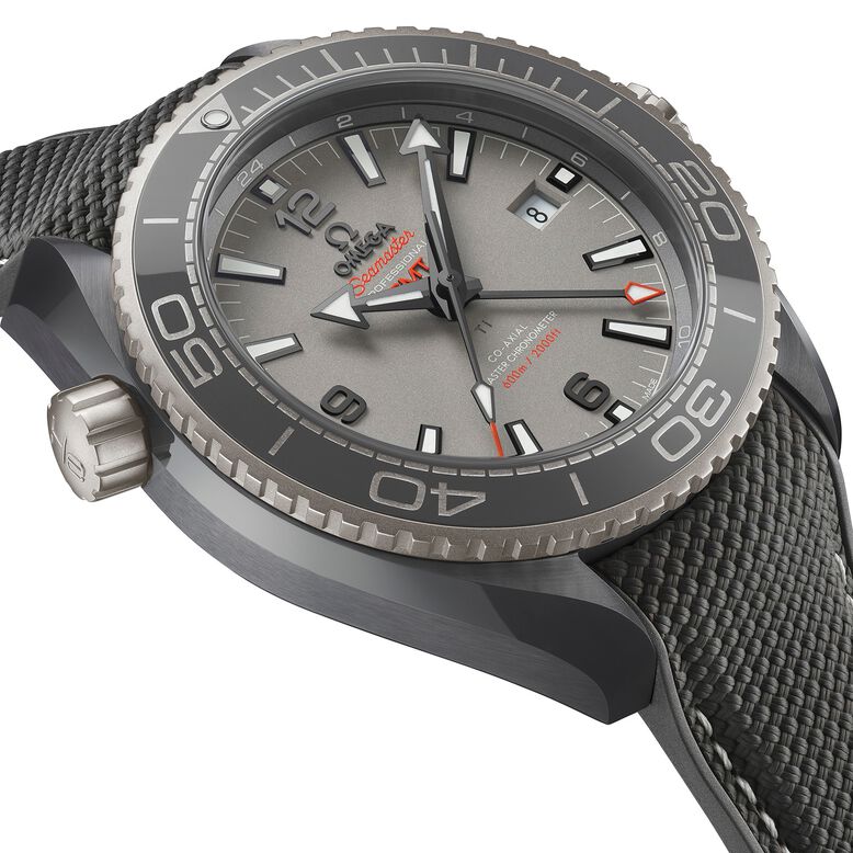 Seamaster Planet Ocean 600M Co-Axial Master Chronometer GMT 45.5mm Mens Watch Grey, , hi-res