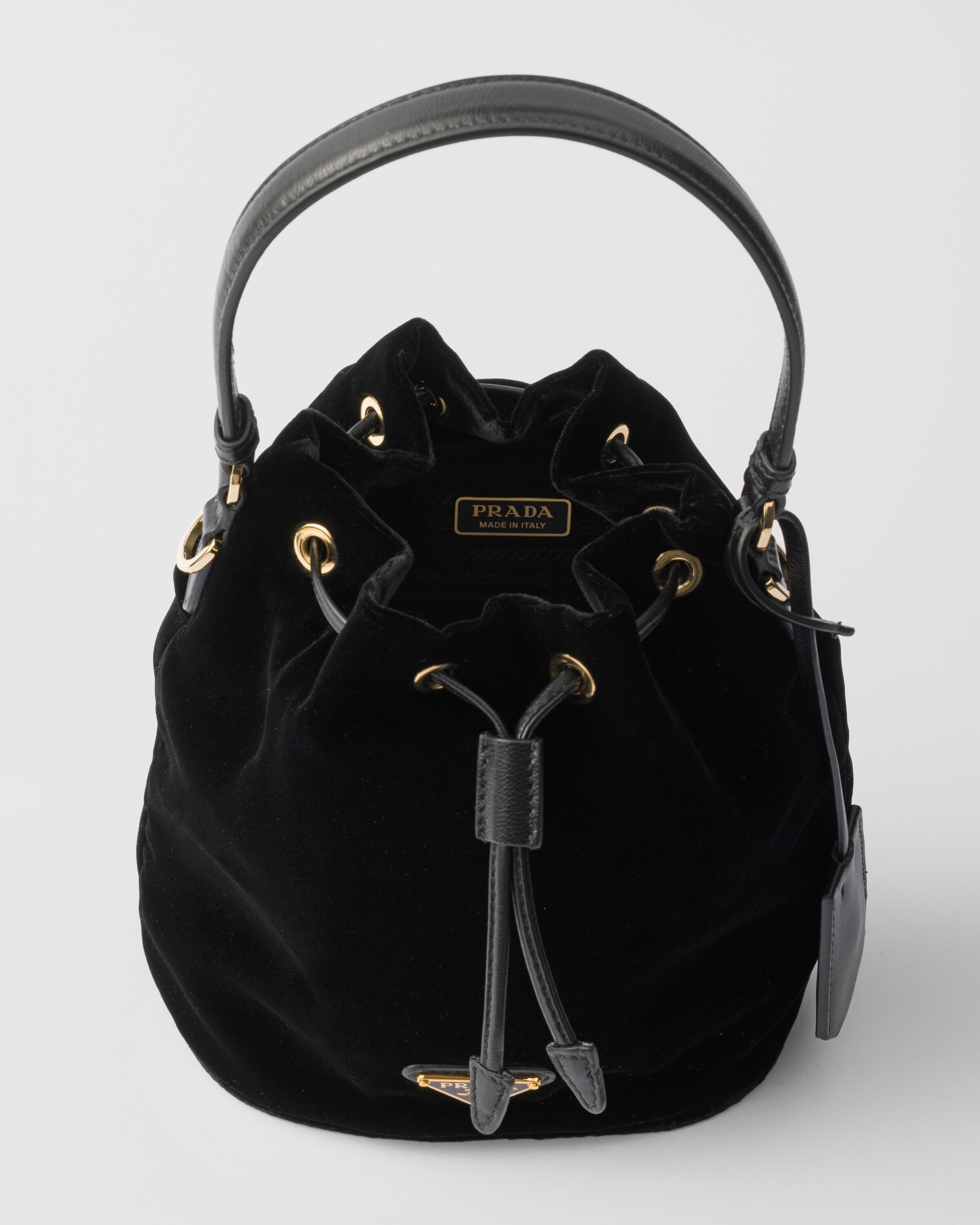 Prada Velvet mini bag with nappa leather details Women Heathrow Reserve Collect