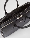 Saffiano leather briefcase, , hi-res