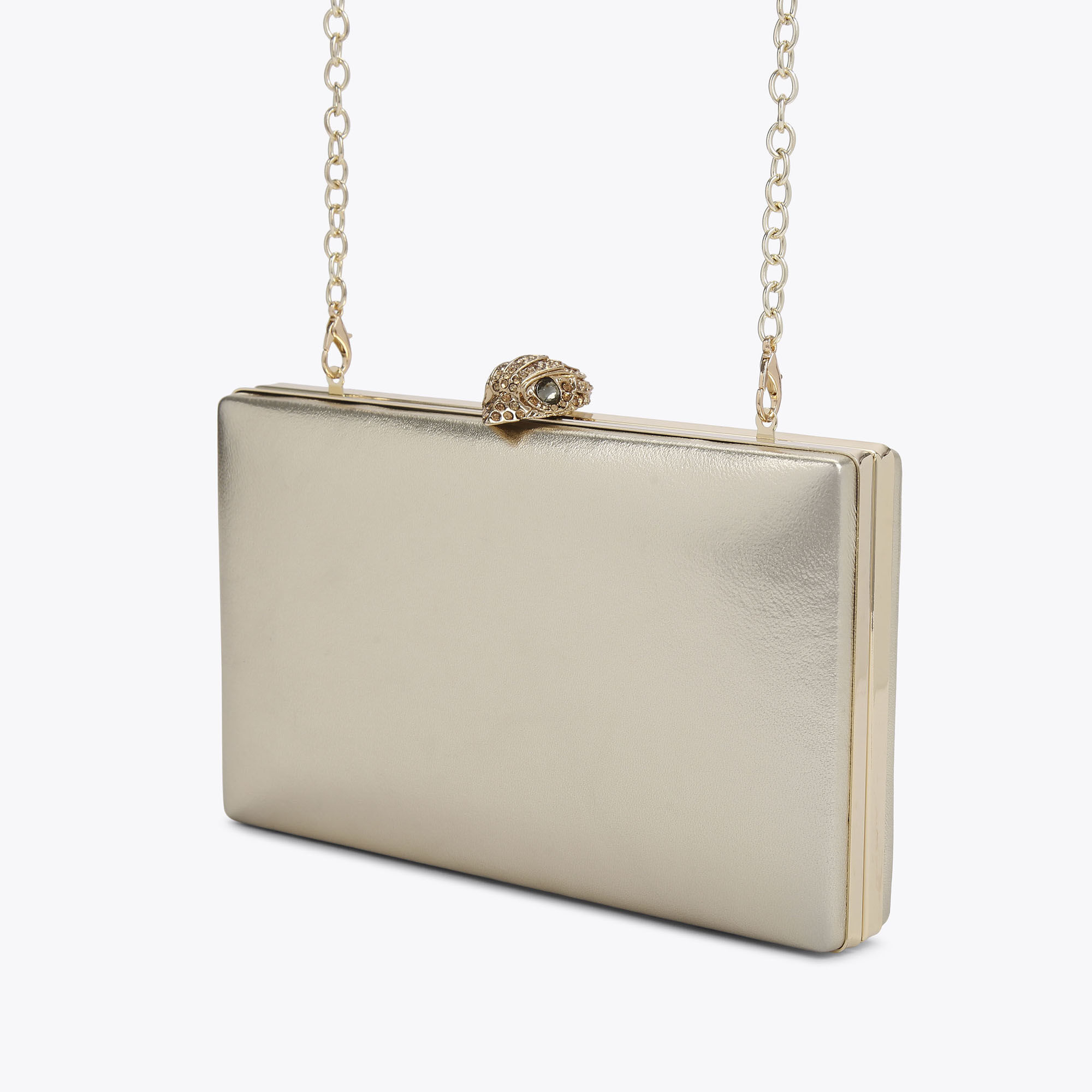 Kurt geiger gold clutch bag sales