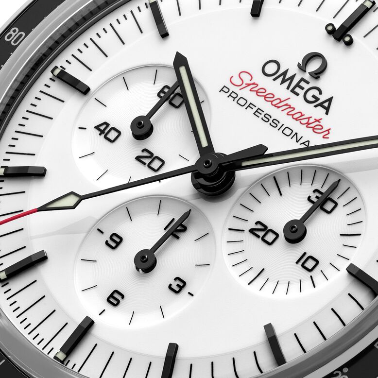Speedmaster Moonwatch Professional 42mm Mens Watch White Rubber, , hi-res