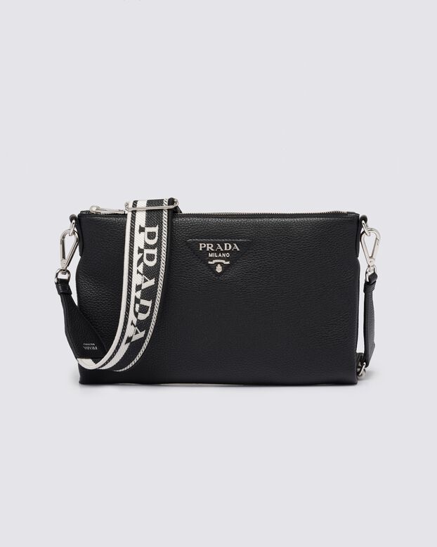Leather shoulder bag, , hi-res