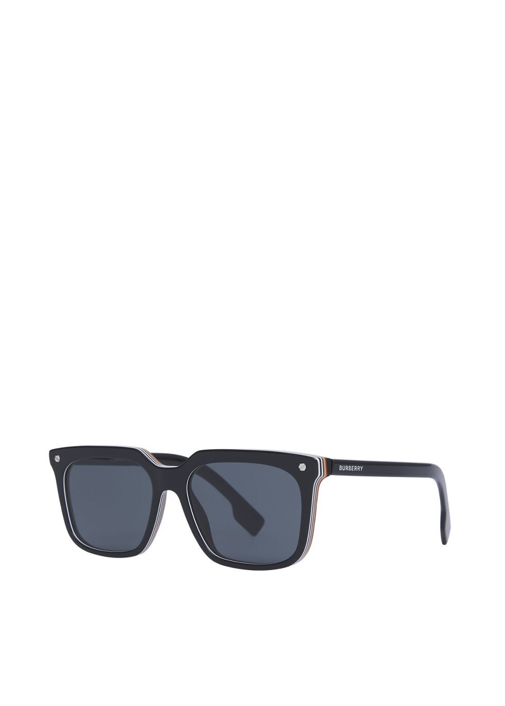 Burberry Stripe Detail Square Frame Sunglasses Sunglasses | Heathrow  Boutique