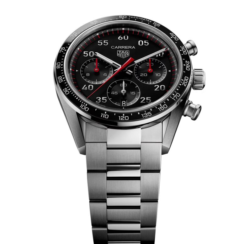 Carrera Chronograph Sport Automatic 42mm Mens Watch Black, , hi-res
