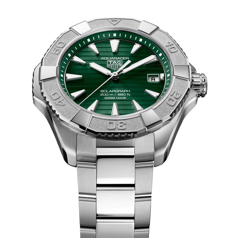 Aquaracer Professional 200 Solargraph 40mm Mens Watch Green, , hi-res