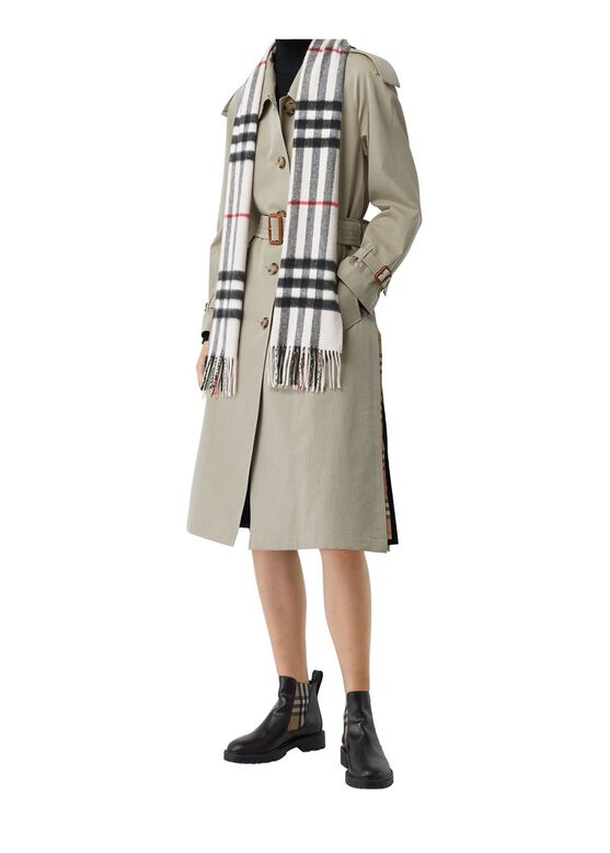 Check Cashmere Scarf, , hi-res