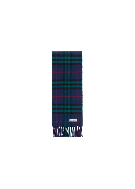Narrow Check Cashmere Scarf, , hi-res
