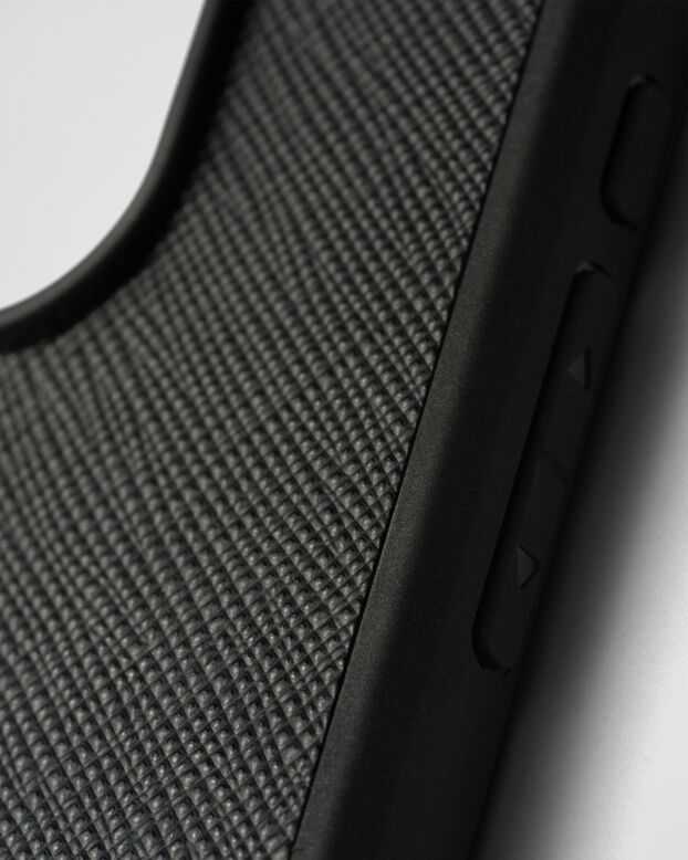 Saffiano leather cover for iPhone 15 Pro, , hi-res