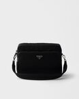Re-Nylon and Saffiano leather shoulder bag
