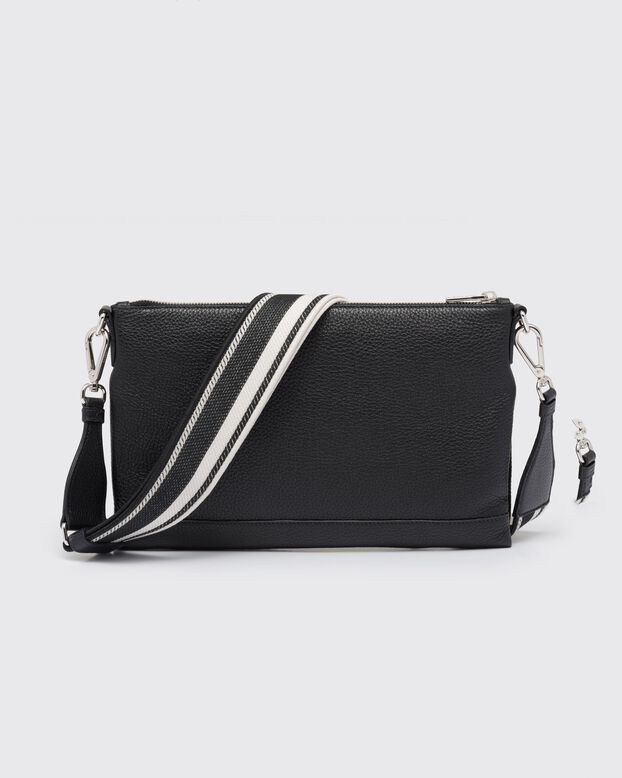 Leather shoulder bag, , hi-res