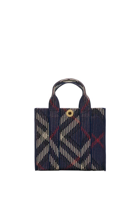 Mini Check Knitted Tote, , hi-res