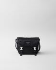Re-Nylon and Saffiano leather shoulder bag