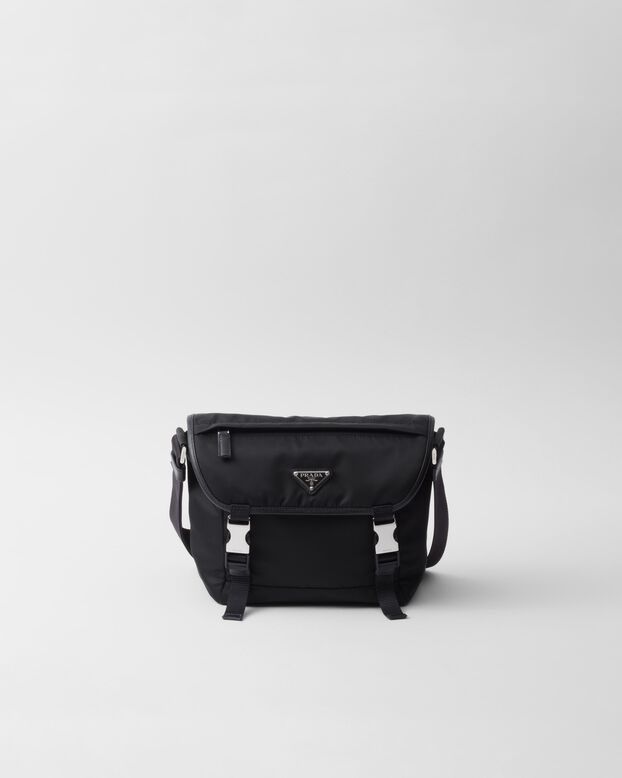 Re-Nylon and Saffiano leather shoulder bag, , hi-res