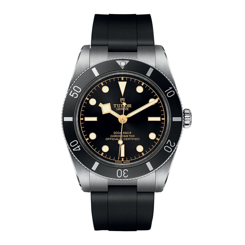 Black Bay 54 Manufacture Calibre MT5400 &#40;COSC&#41; 37mm Steel Case Black Rubber Strap, , hi-res