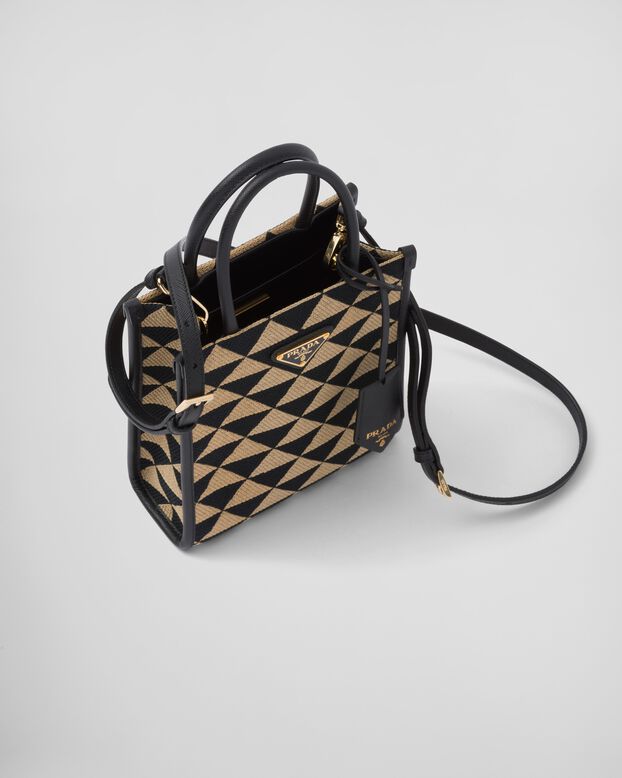 Prada Symbole embroidered fabric mini bag, , hi-res