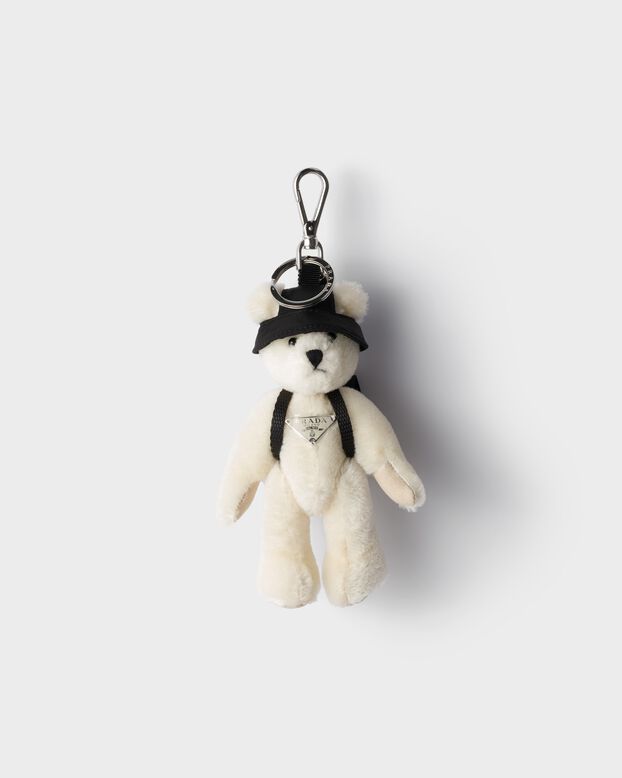 Teddy keychain charm, , hi-res