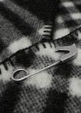 Check Wool Hooded Scarf, , hi-res