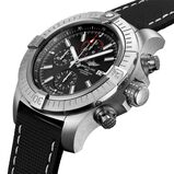 Super Avenger Chronograph 48 Stainless Steel Leather Strap Watch, , hi-res