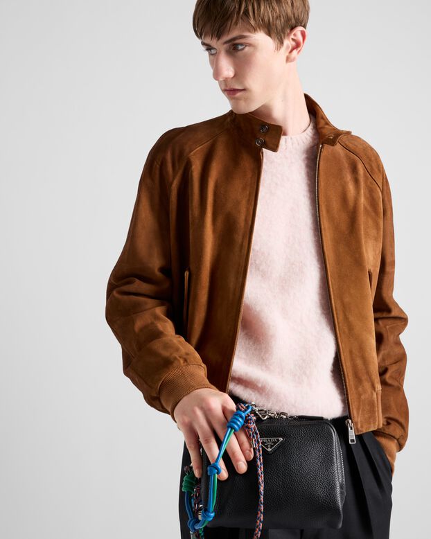 Leather shoulder bag, , hi-res