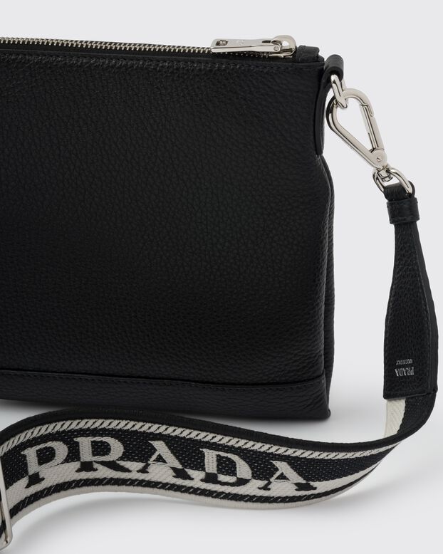 Leather shoulder bag, , hi-res