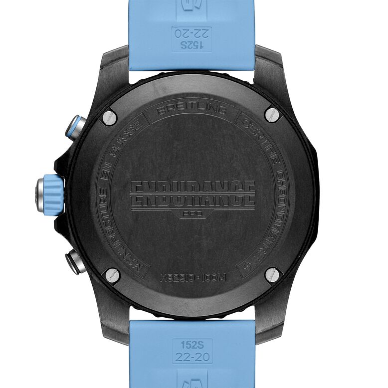 Endurance Pro 44mm Turquoise Rubber Strap Watch, , hi-res