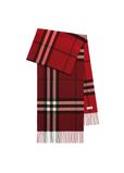 Gradient Check Cashmere Scarf, , hi-res