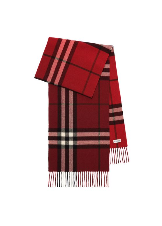 Gradient Check Cashmere Scarf, , hi-res