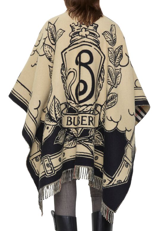 Stormy Knight Wool Cape, , hi-res