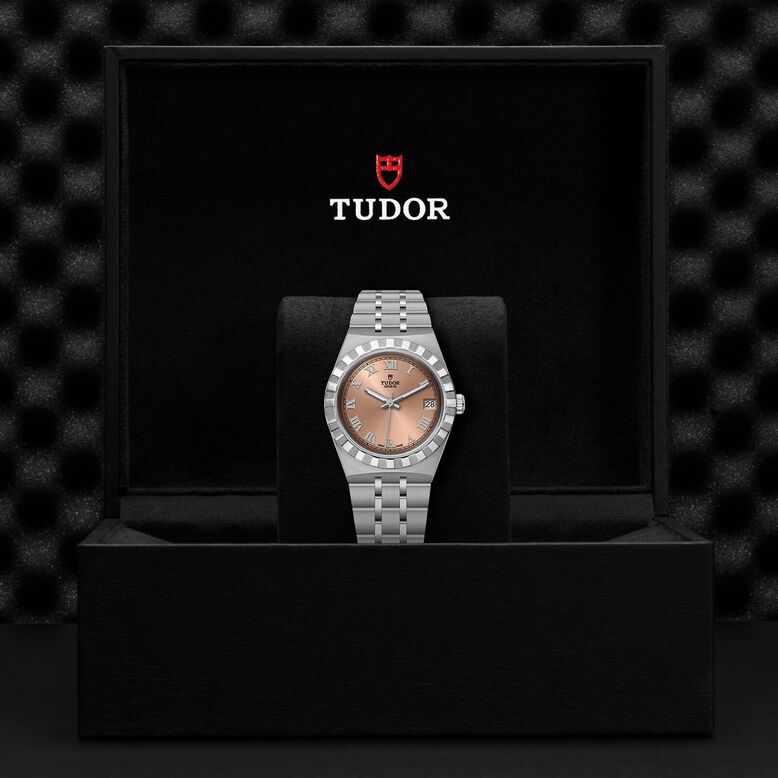 Royal 34mm Steel Case Salmon Dial, , hi-res