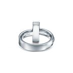 Tiffany T T1 Ring in White Gold with Diamonds, 4.5 mm Wide - Size 6, , hi-res