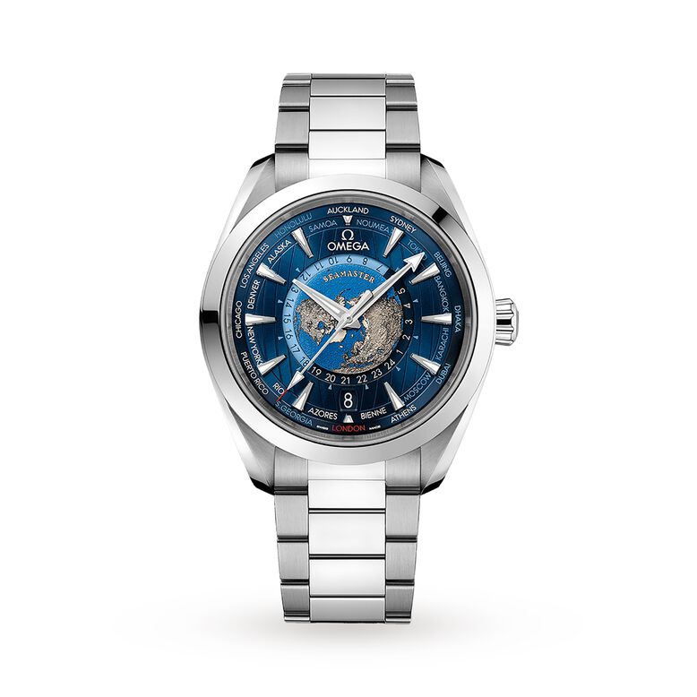 Seamaster Aqua Terra 150m Co-Axial GMT Worldtimer 43mm Mens Watch, , hi-res