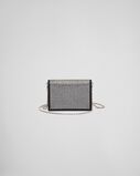 Cardholder with shoulder strap and crystals, , hi-res