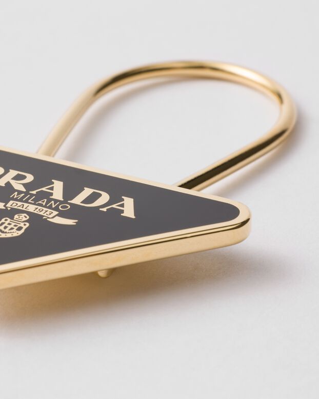 Enameled metal keychain, , hi-res