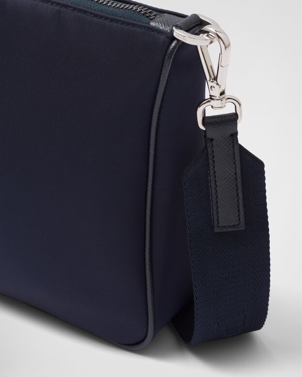 Re-Nylon and Saffiano leather shoulder bag, , hi-res