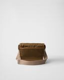 Re-Nylon and leather shoulder bag, , hi-res