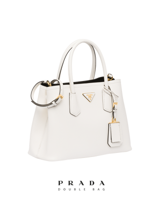 Small Saffiano Leather Double Prada Bag, , hi-res