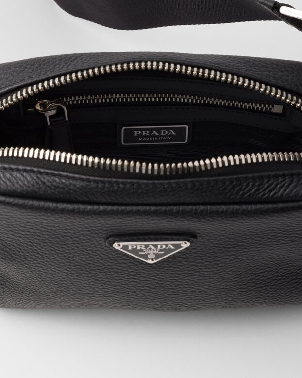 Leather shoulder bag, , hi-res