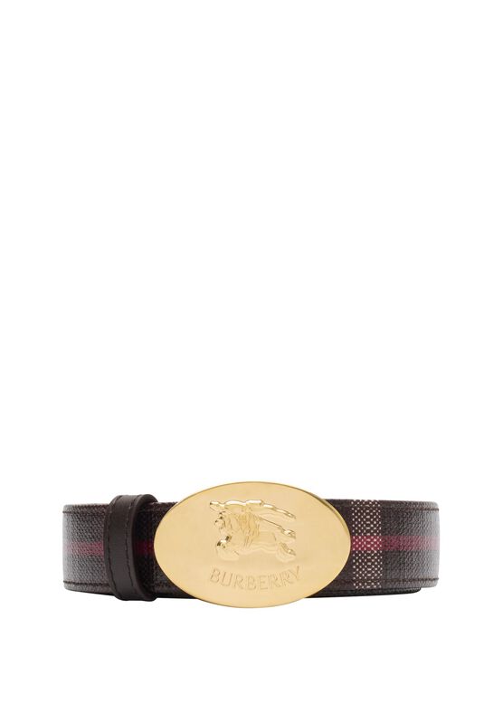Reversible Check Knight Stamp Belt​, , hi-res