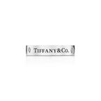 T&CO.® band ring in platinum with diamonds, 4 mm. - Size 11