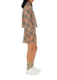 Cropped Reversible Check Hooded Jacket, , hi-res