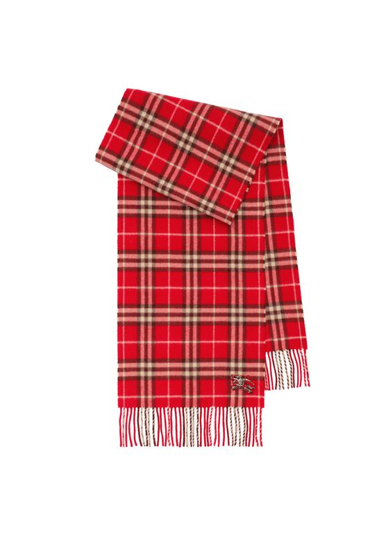 Check Cashmere Scarf, , hi-res