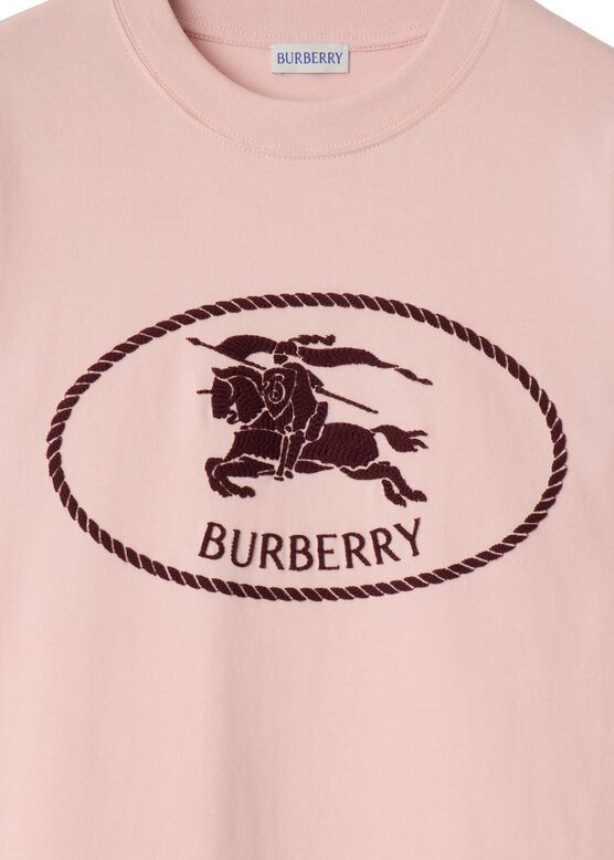 Knight Stamp Cotton T-shirt, , hi-res