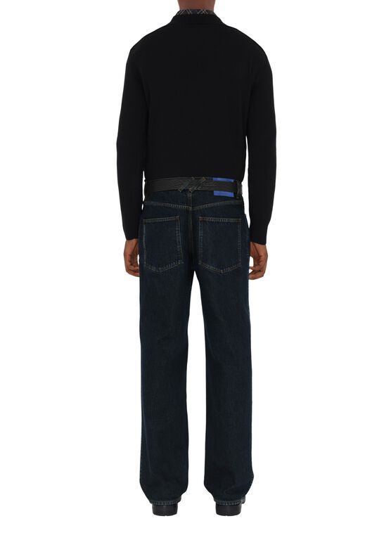 Check Label Wool Sweater, , hi-res