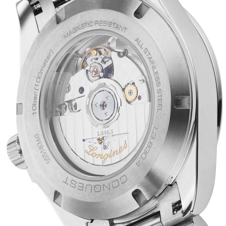 Conquest 41mm Mens Watch Silver, , hi-res