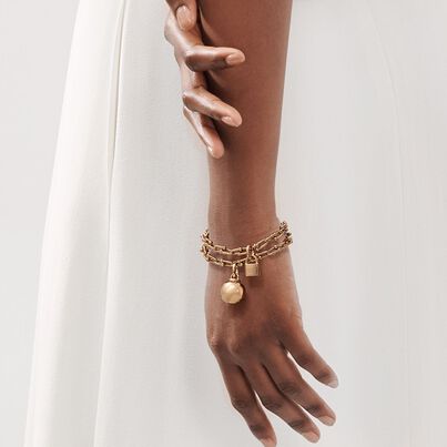 Tiffany City HardWear wrap bracelet in 18k rose gold, medium, , hi-res