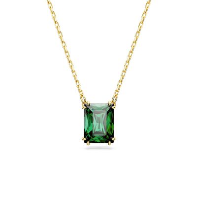 Matrix Lady Necklace Green Crystal