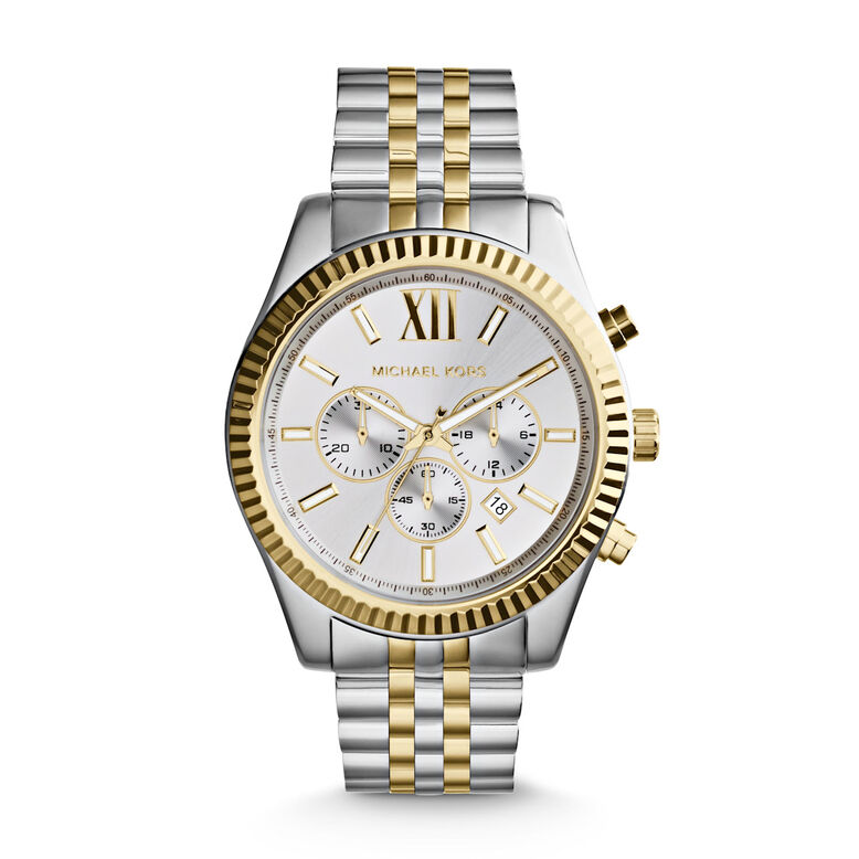Mens Lexington Chronograph Watch MK8344, , hi-res