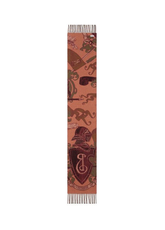 Etched Knight Cashmere Scarf, , hi-res